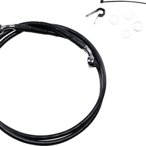Brake Line - Front - Black - +10" - XL