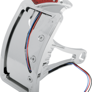 Taillight/License Plate - Side Mount - Curved Vertical - Diamond