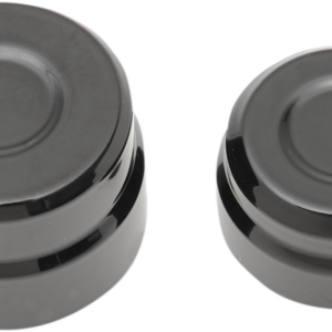 Axle Caps - Rear - Black - Pair
