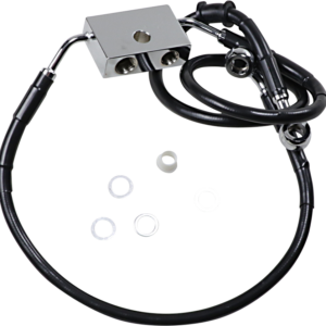 Brake Line - Front - +6" - Black - XL