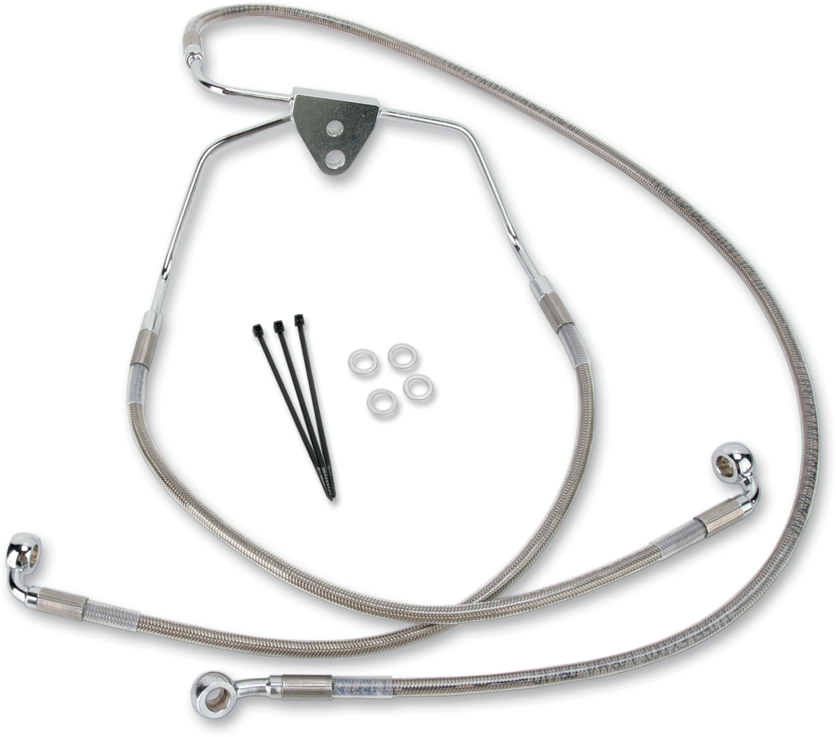 Brake Line - Front - +2" - Touring - Stainless Steel