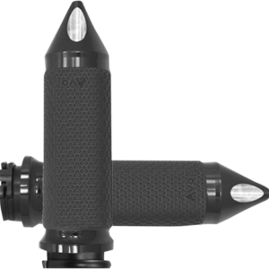 Vibration Dampening Memory Foam Grips - Large - Spike - Black