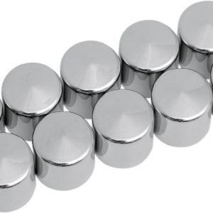 Bolt Covers - Hex - Deep - 9/16" - Chrome - 10 Pack