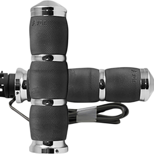 Heated Grips - Air Cushion - Indian - Chrome
