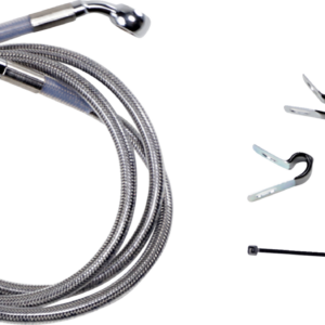 Brake Line - Front - +6" - Stainless Steel - XL
