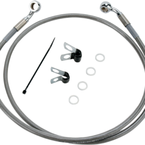 Brake Line - Front - +10" - Stainless Steel - XL