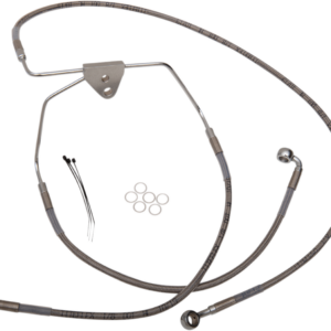 Brake Line - Front - +8" - Touring - Stainless Steel