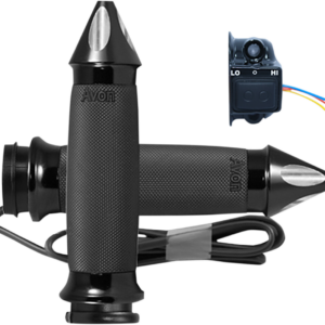 Heated Grips - Custom Contour - Spike - TBW - Black