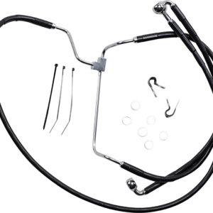 Brake Line - Front - Black - +8"