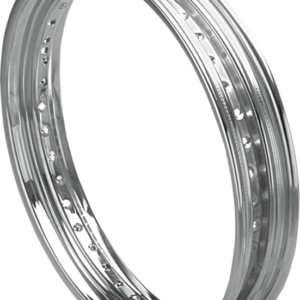 Rim - Drop Center - Rolled Edge - 40 Hole - Silver - 19x2.5