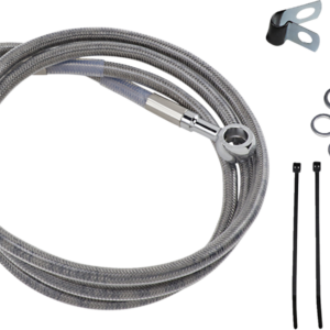 Brake Line - Front - +8" - Stainless Steel