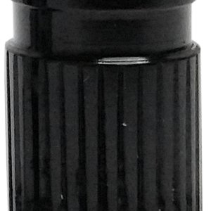 Valve Stem Cap - Round - Black - Anodized