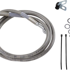 Brake Line - Front - +4" - Stainless Steel