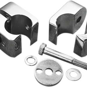 Universal Engine Guard Clamps - Chrome - 1"