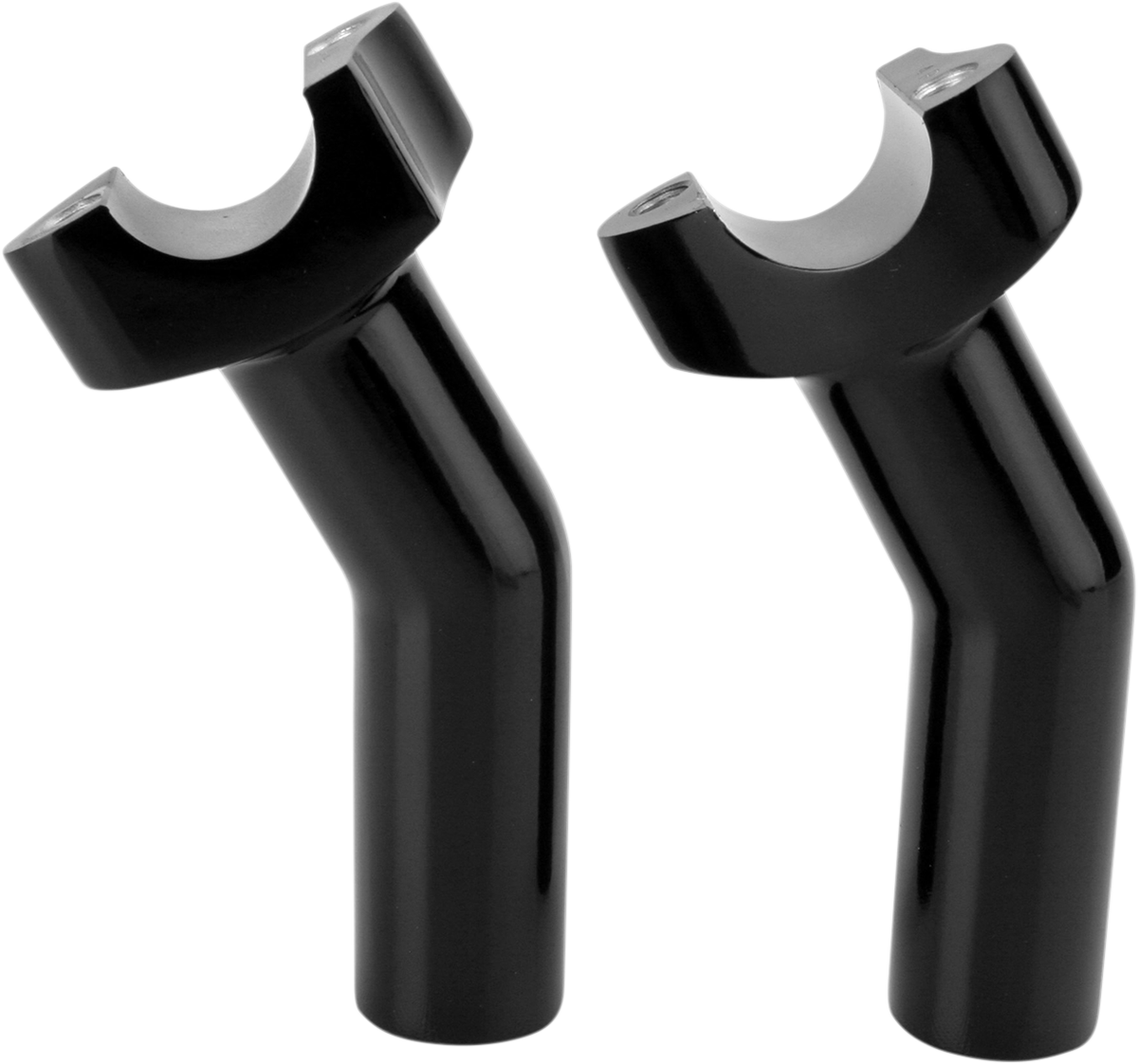 Forged Aluminum Handlebar Risers - Pullback - 4-1/2" - Black