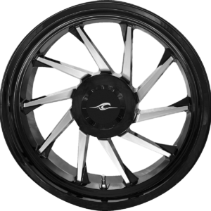 Wheel - Hurricane 3D - Rear Right - Black/Chrome - 18" - Trike