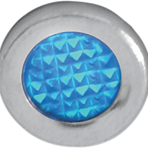 Snap-In Indicator Light - Blue - Stainless Steel Bezel