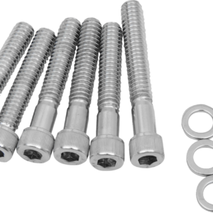 Bolt Kit - Cam Cover - Knurled - Chrome - '87-'92 Harley-Davidson