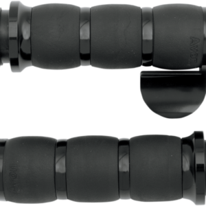 3-Ring Velvet Air Grips - Throttle Boss - Black