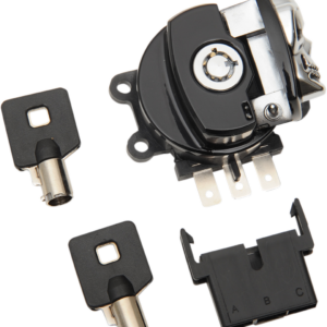 Ignition Switch - Skull - Black