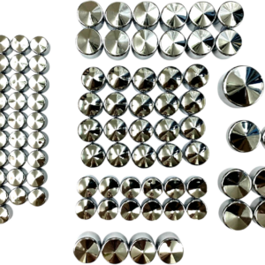 Bolt Cover Kit - Deluxe/Engine - Chrome - Softail/Touring/Trike