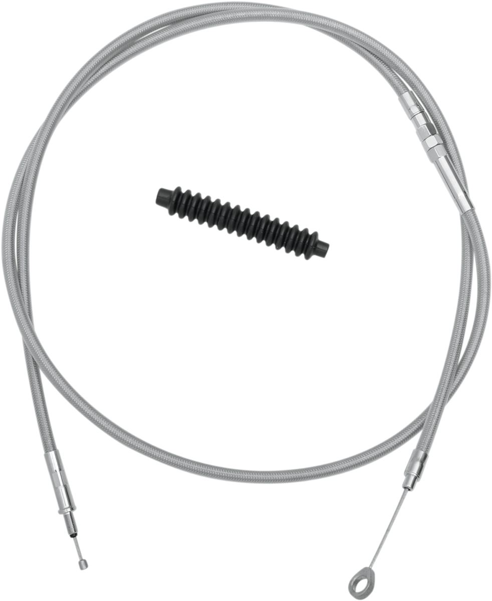 High-Efficiency Braided Stainless Steel Clutch Cable - 80"