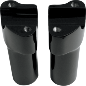 Buffalo Billet Aluminum Handlebar Risers - 3" - Black