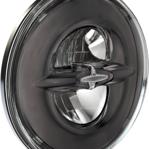 7" Reflector-Style Headlight - Dark Chrome