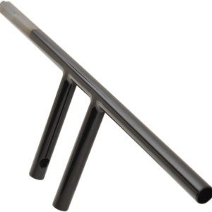 1" T-Bar - Dimpled - Straight - 6" - Black