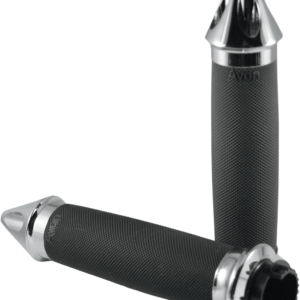 Custom Spike End Grips - Touring - Chrome