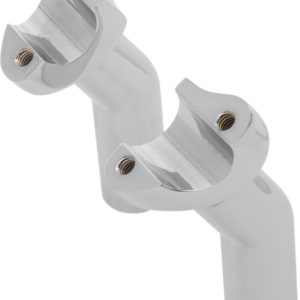 Forged Aluminum Handlebar Risers - Pullback - 4-1/2" - Chrome
