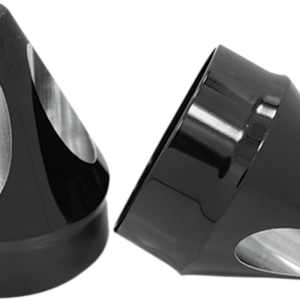 Front Axle Nut Cover - Black - Spike - 1"