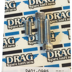 Bolt Kit - Rear Brake Control - Knurled/Socket-Head - Chrome - M8