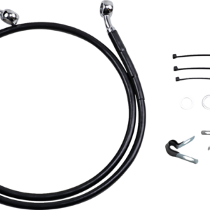 Brake Line - Front - Black - +4" - FXD '00-'05