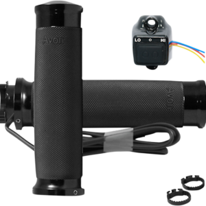 Heated Grips - Custom Contour - Metric - Black