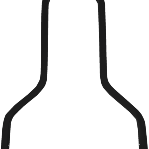 Square Sissy Bar - Short - Black - 11" H x 11" W