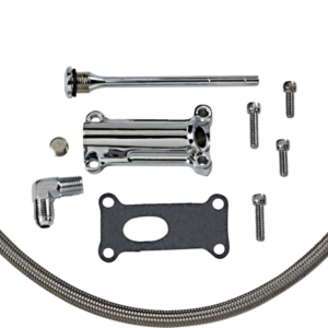 Engine Oil Spout Kit - Chrome - 02'-06' Touring