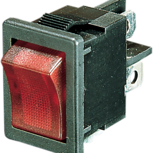 Rocker Switch - Red - On/Off