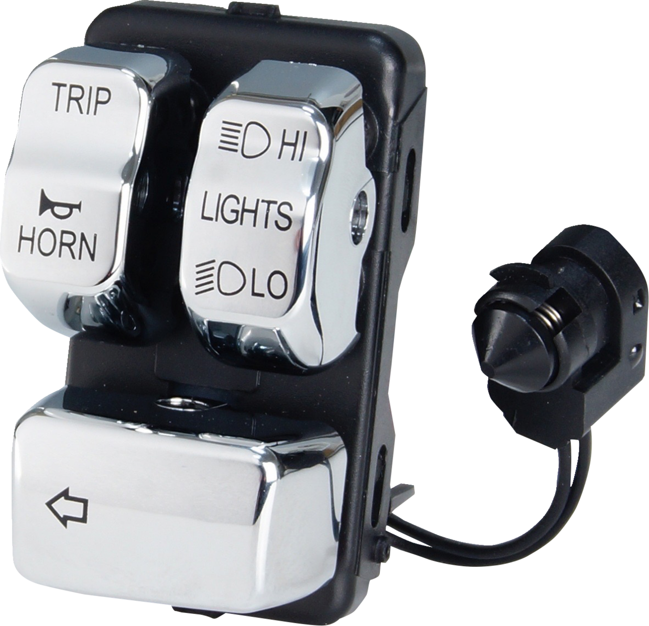 Can Bus Handlebar Control Module - Left - Chrome