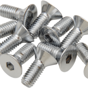 Bolts - Flat-Head - Chrome - 10-32 x 3/4"
