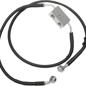 Brake Line - Front - +8" - Black - XL