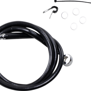 Brake Line - Front - Black - +2" - XL