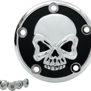 Skull Points Cover - Chrome - 5 Hole