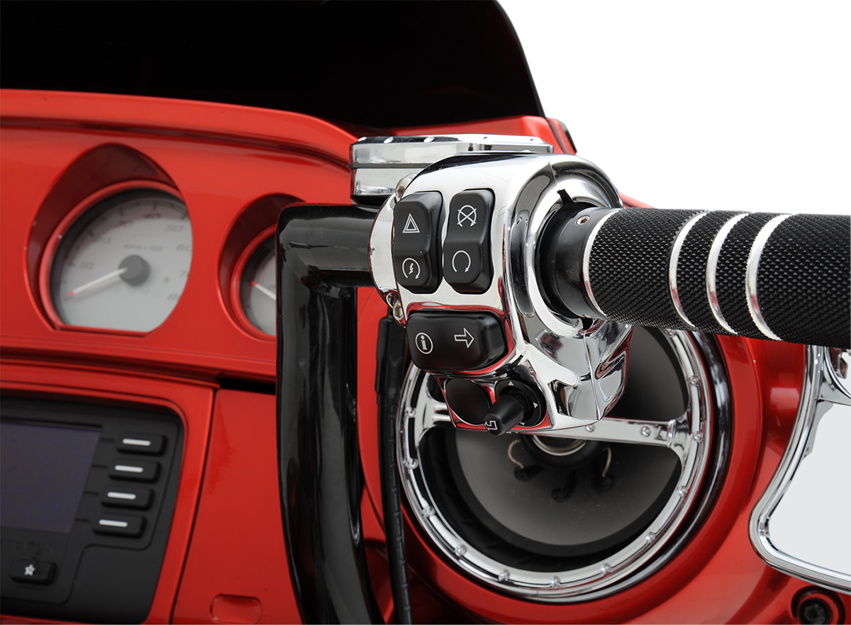 Handlebar Switch Housing Kit - Chrome