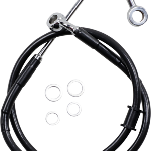 Brake Line - +2" - Black - '15-'17 Softail