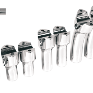 Big Buffalo Handlebar Risers - Pullback - 5-1/2" - Chrome