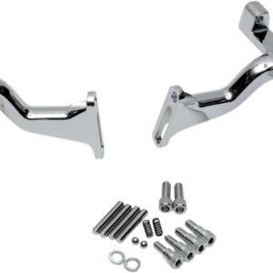Passenger Footboard Mount - Chrome - Raised
