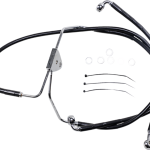Brake Line - Front - Black - +2"