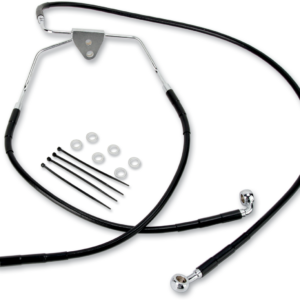 Brake Line - Front - Black - +10"