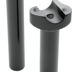 Forged Aluminum Handlebar Risers - Straight - 8" - Black